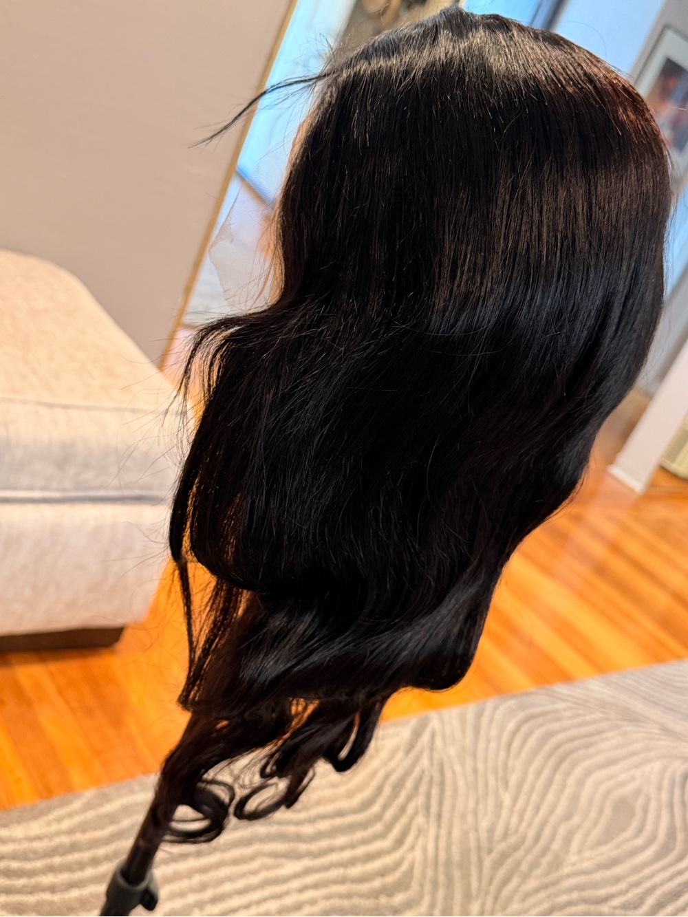22” Natural Black Body Wave 13x6 HD Lace Front Human Hair Wig #225 - Picture 9 of 17